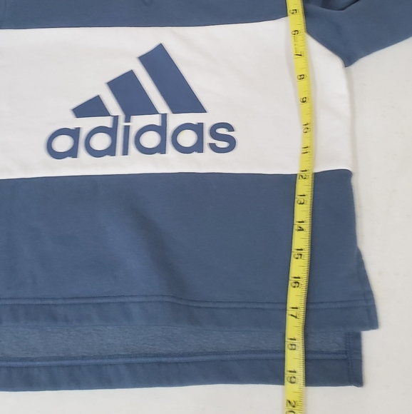 Adidas Soft Baby Blue Cropped Crewneck Sweatshirt - Picture 8 of 8